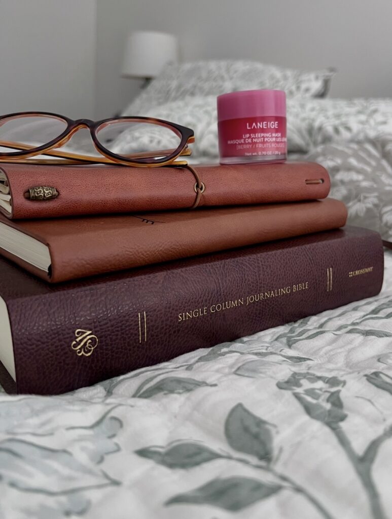 evening routine for homemakers quiet time with bible and journal