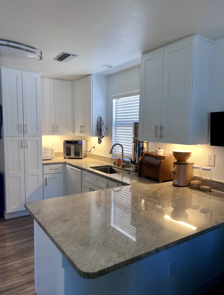 Clean and organized kitchen after homemaking reset